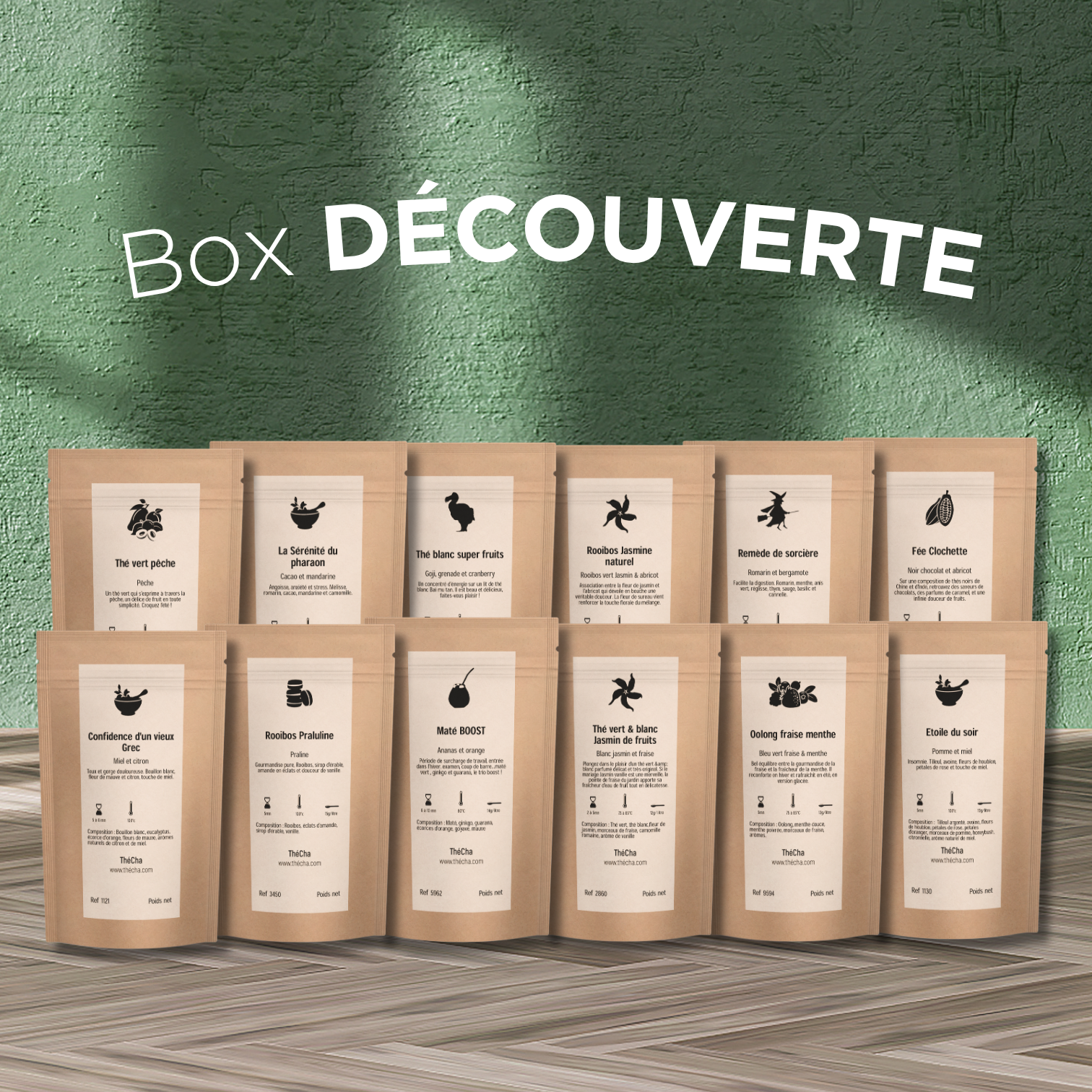 Box Découverte – Édition Limitée de 12 Thés & Infusions Bien-Être | THECHA - THÉCHA