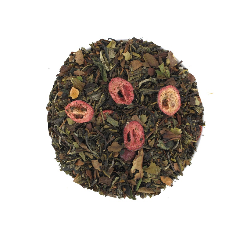thé blanc avec goji,grenade et cranberry séchée 