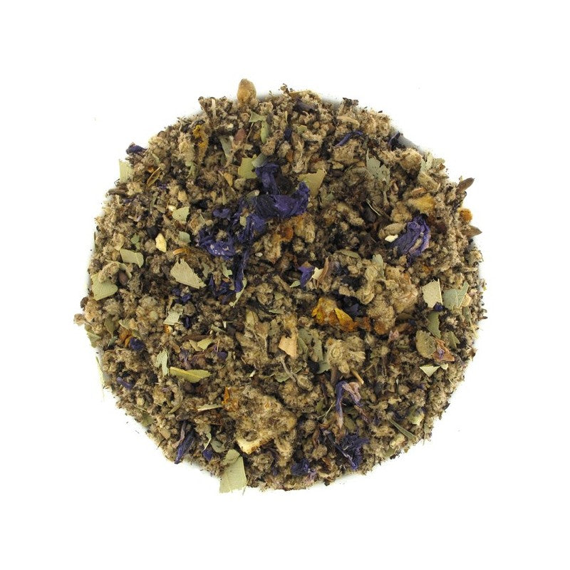 Infusion naturelle au miel, citron, mauve et bouillon blanc