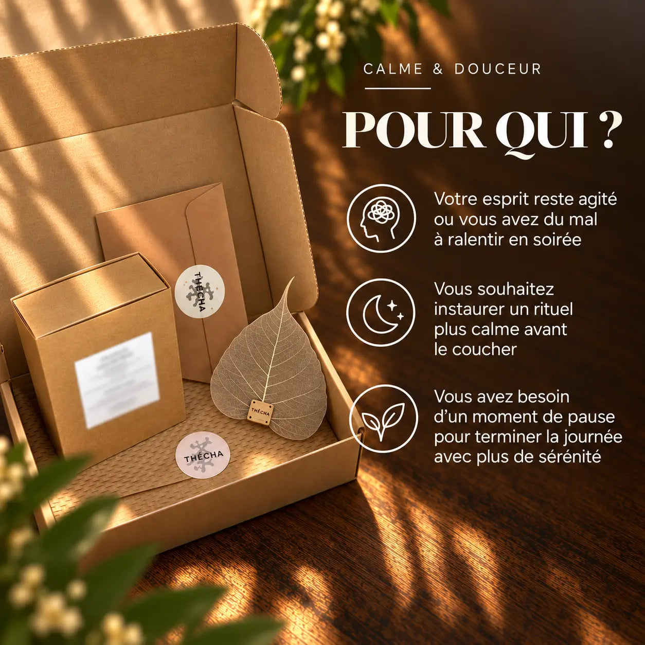 Présentation des personnes auxquelles s’adresse l’infusion Sommeil apaisant N°24 Thécha.