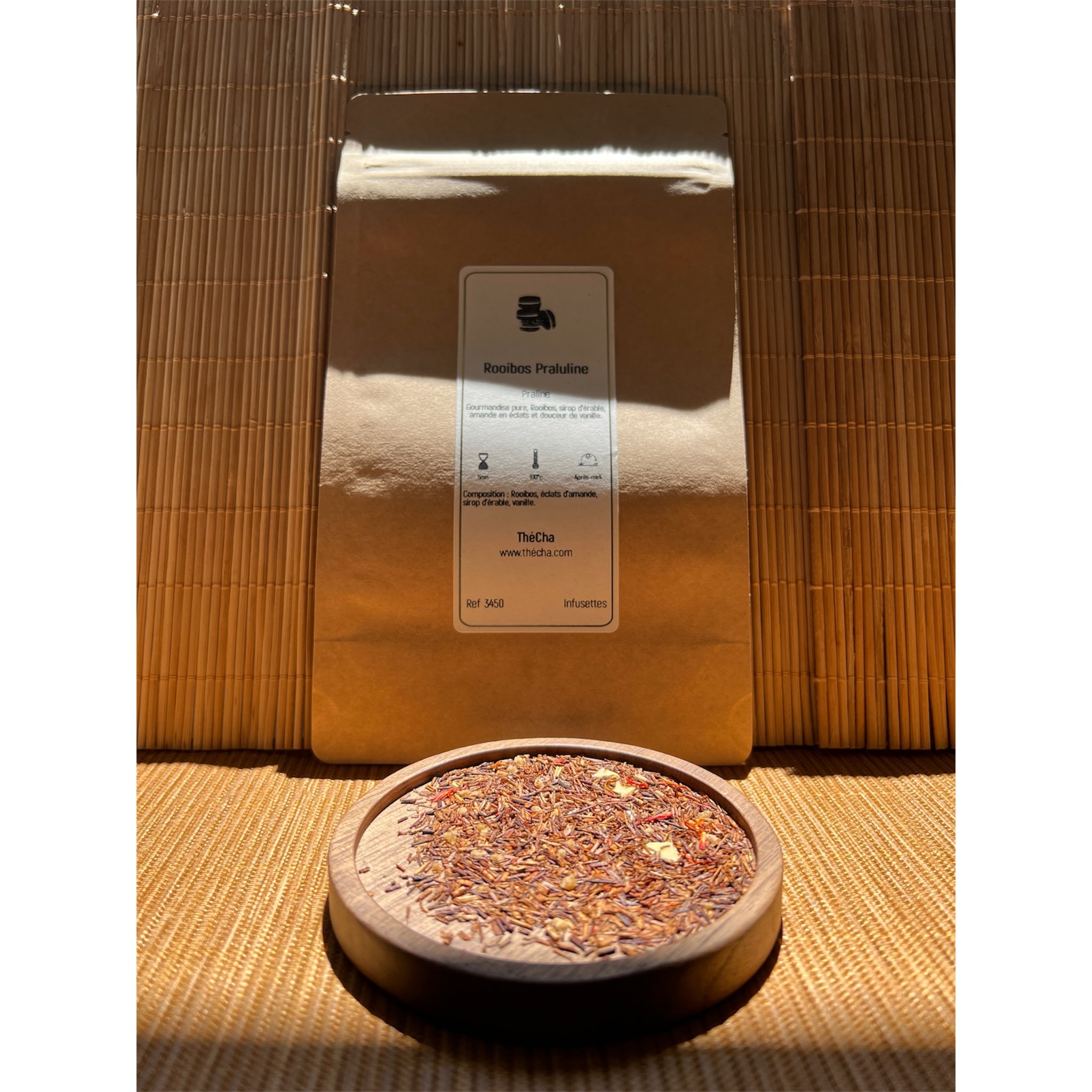 rooibos-praluline-infusion-gourmande,amande,sirop d’érable 